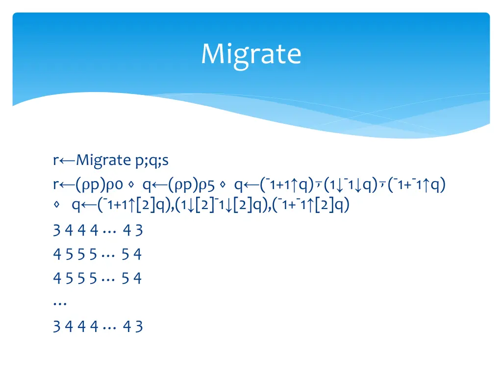migrate