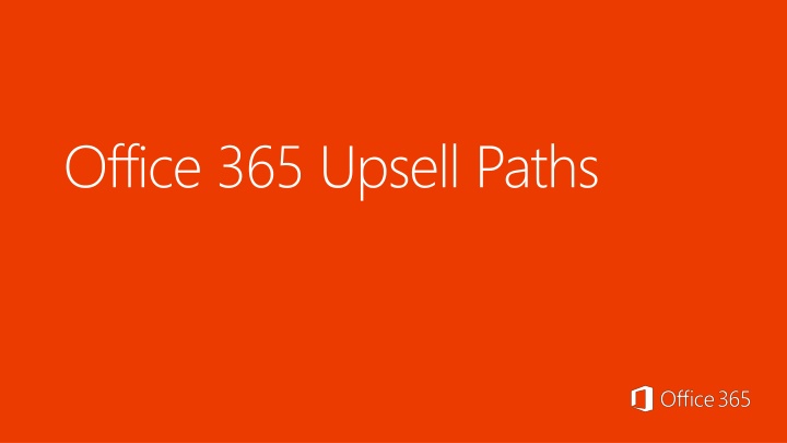 office 365 upsell paths