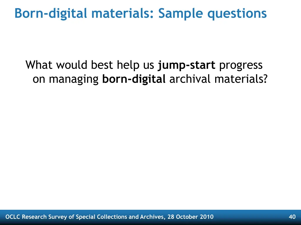 born digital materials sample questions