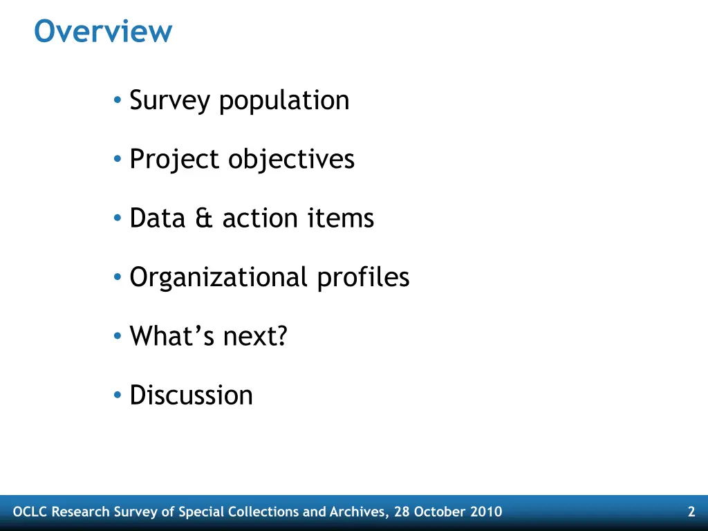 overview