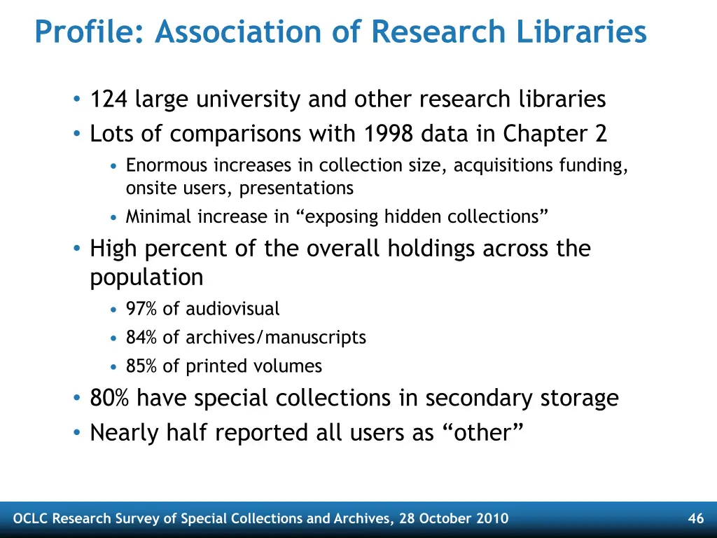 profile association of research libraries