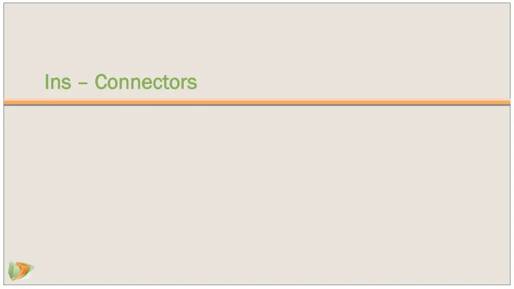 ins ins connectors connectors