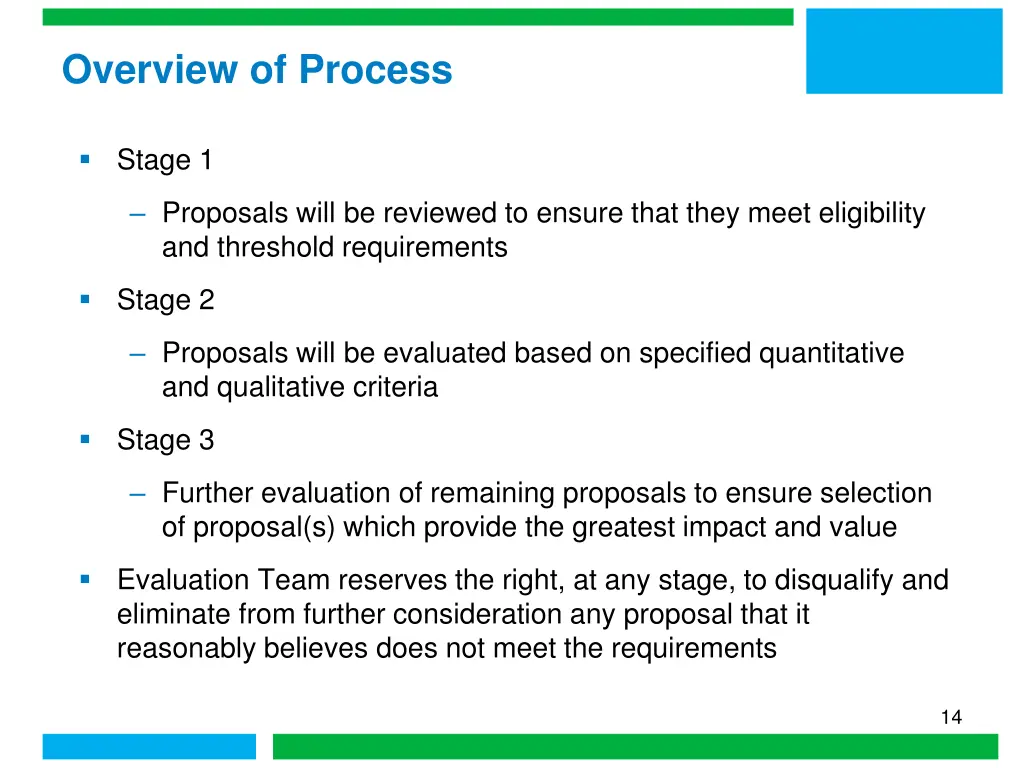 overview of process