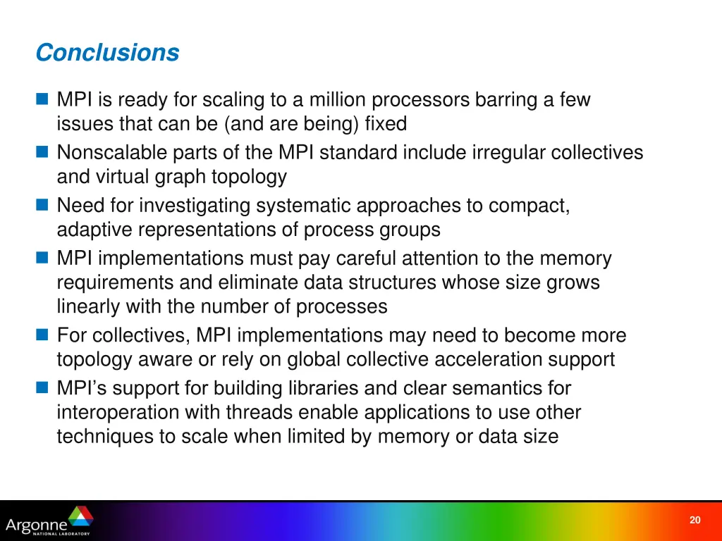 conclusions