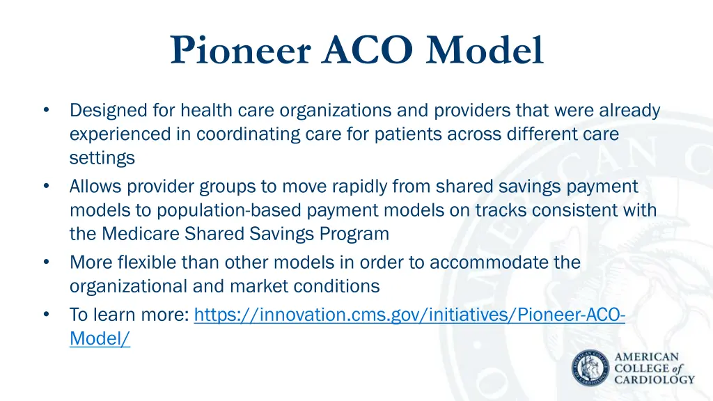 pioneer aco model
