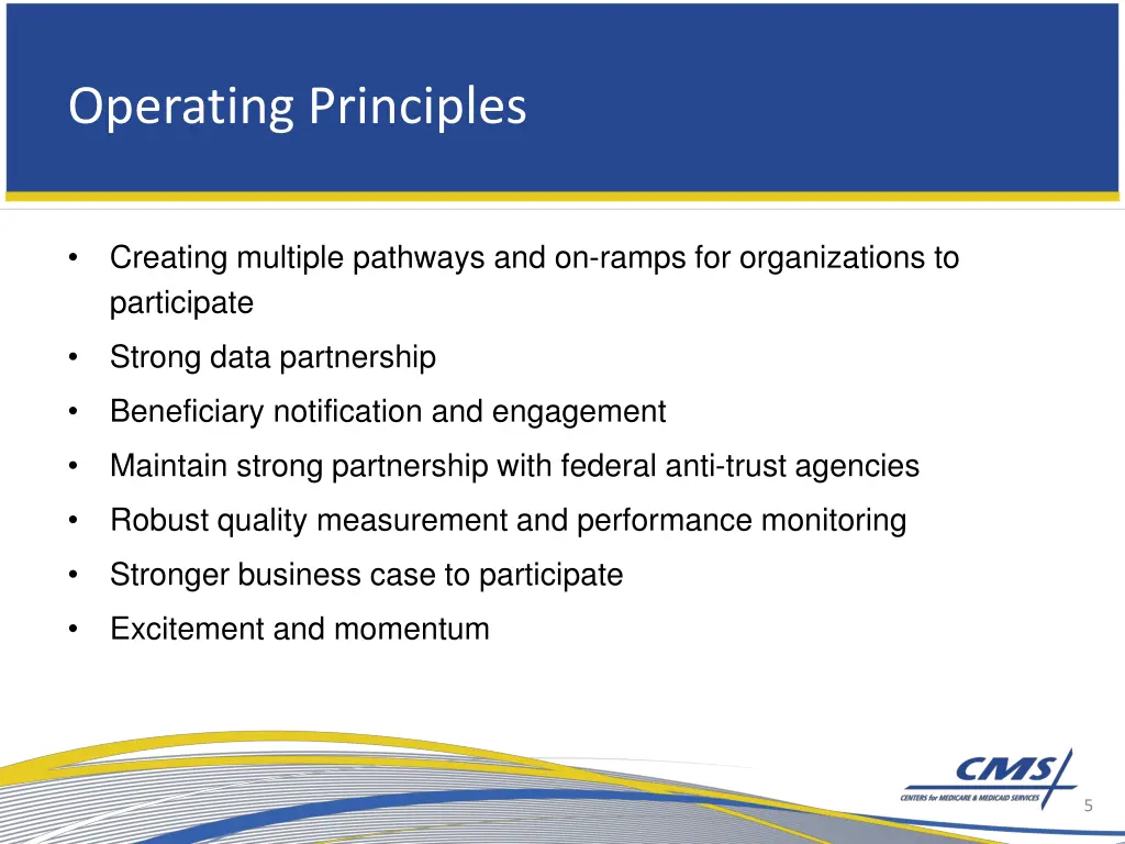operating principles