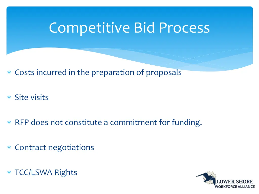 competitive bid process
