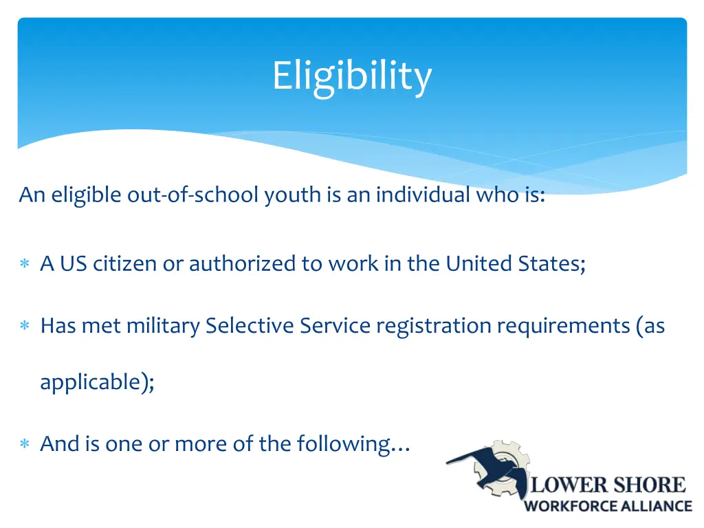 eligibility