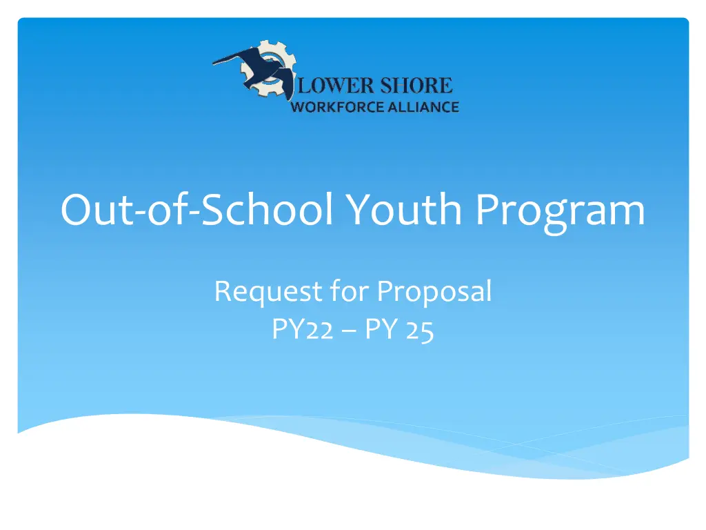 out of school youth program