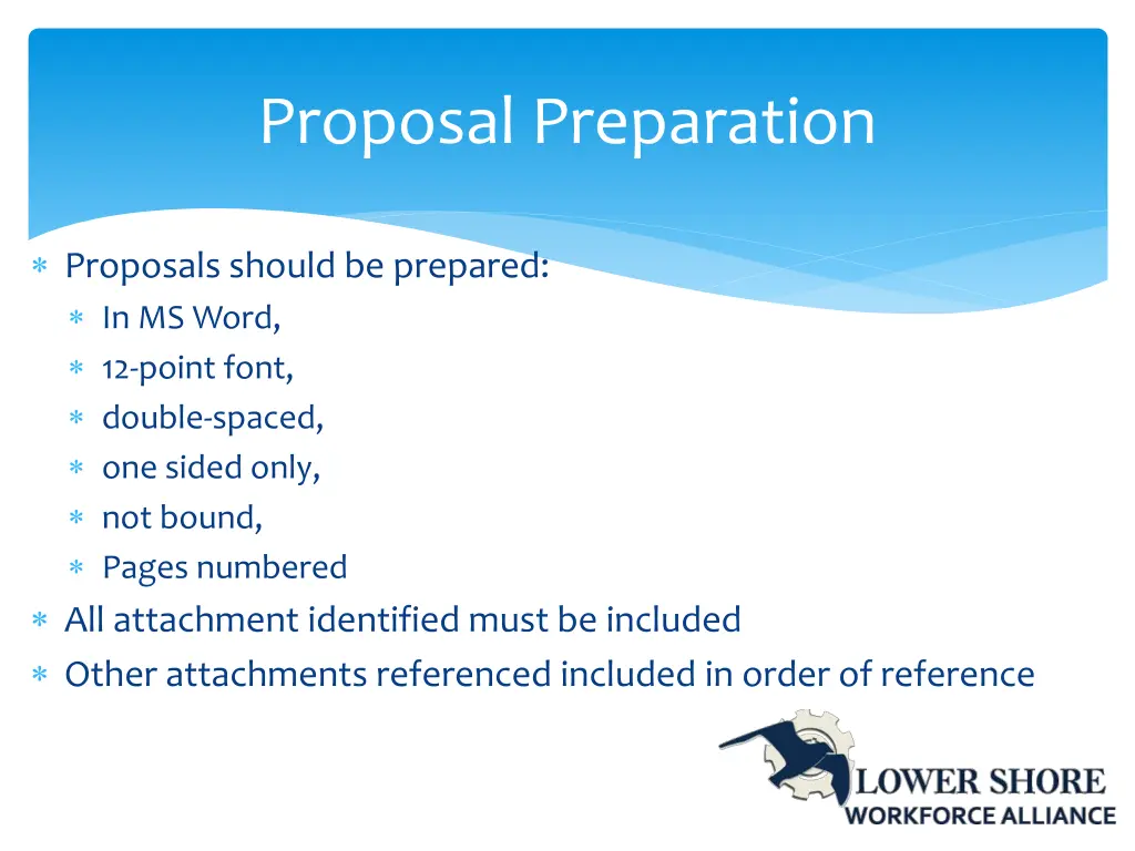 proposal preparation