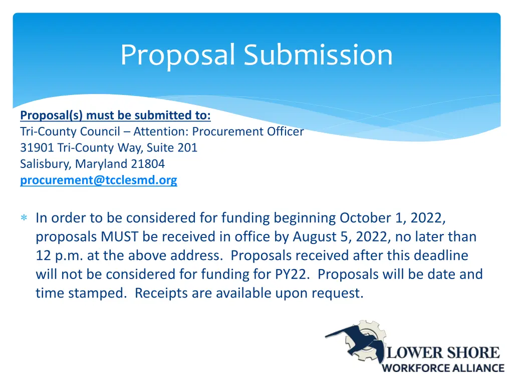 proposal submission