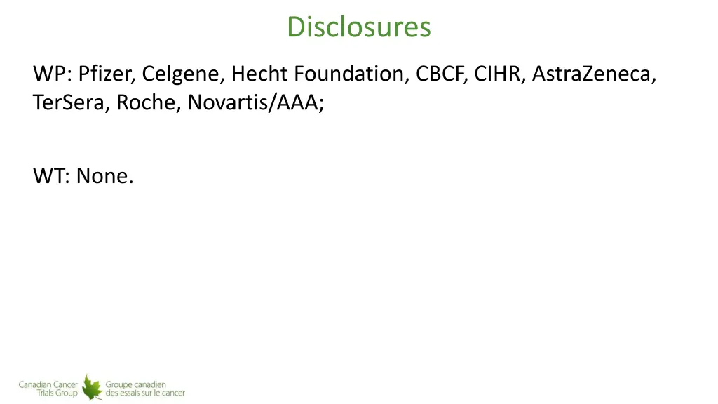 disclosures