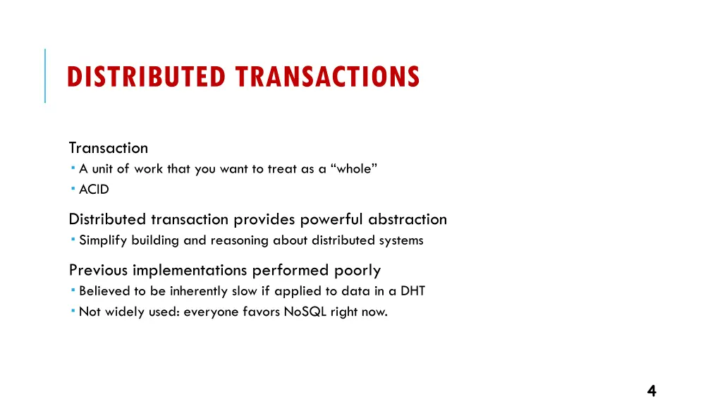 distributed transactions