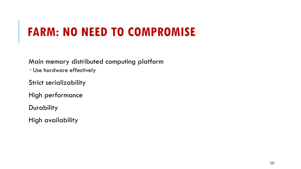 farm no need to compromise