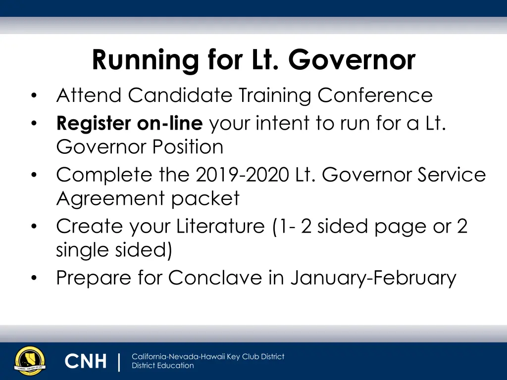 running for lt governor