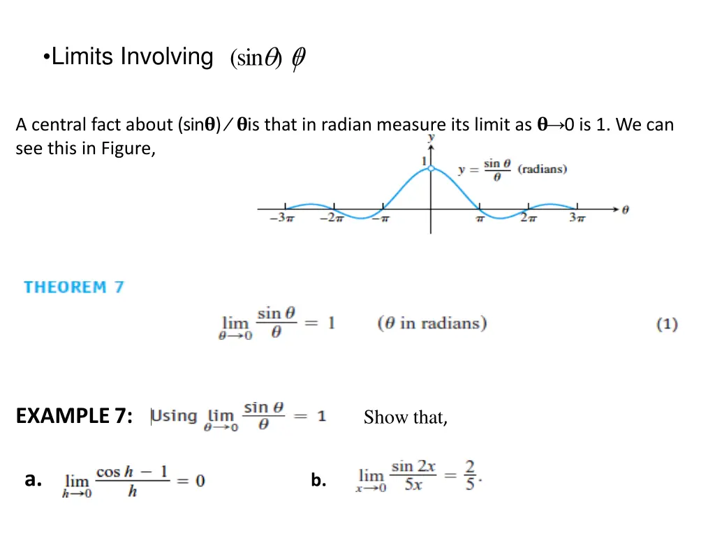 limits involving sin
