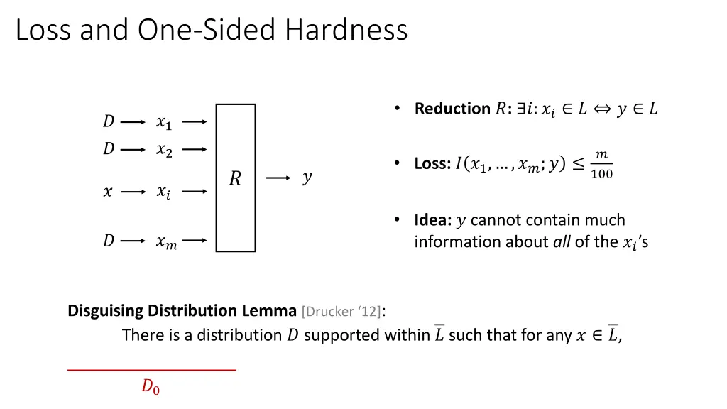 loss and one sided hardness