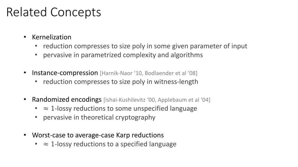 related concepts