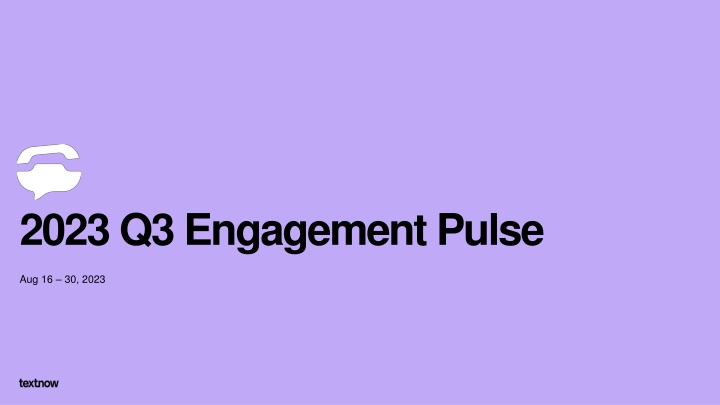 2023 q3 engagement pulse