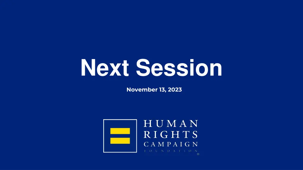 next session