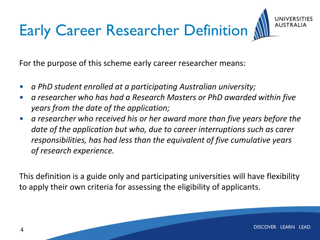 early career researcher definition