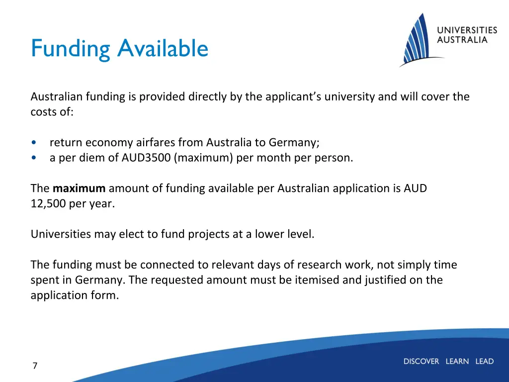 funding available
