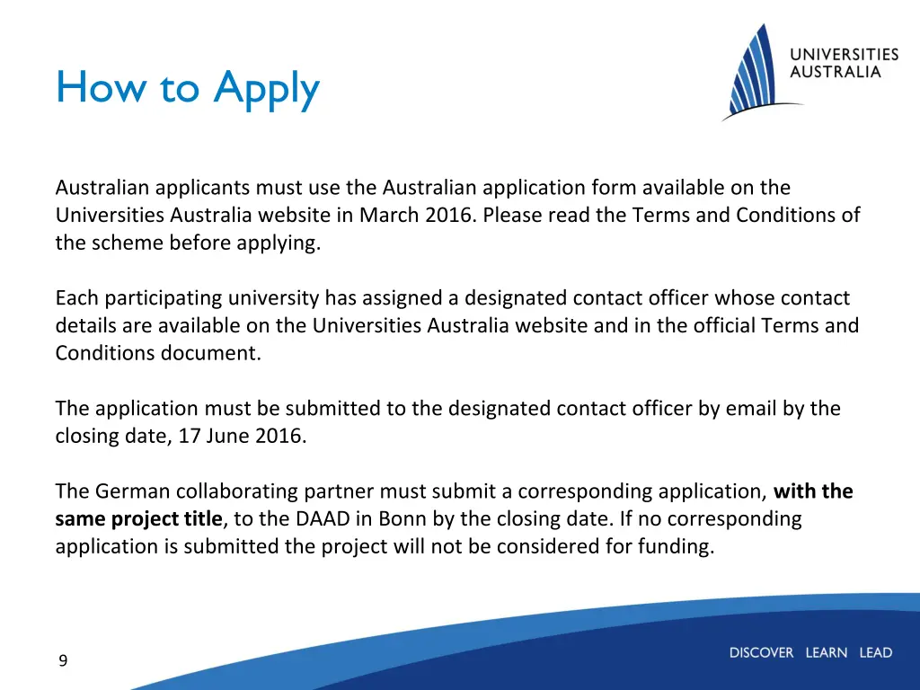 how to apply