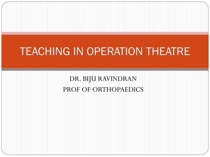 teaching in operation theatre