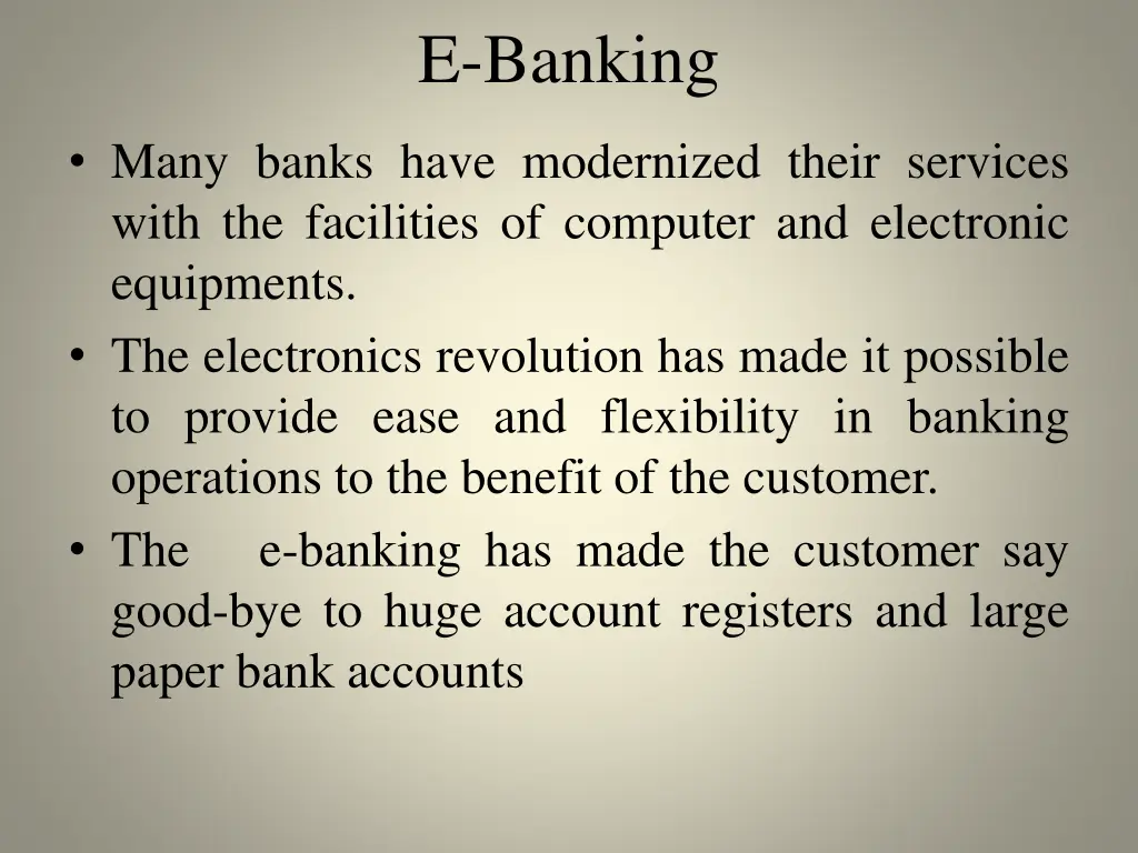 e banking 1