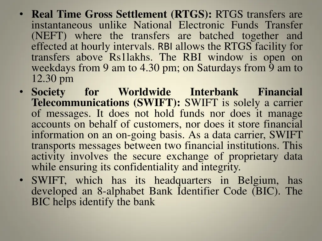 real time gross settlement rtgs rtgs transfers