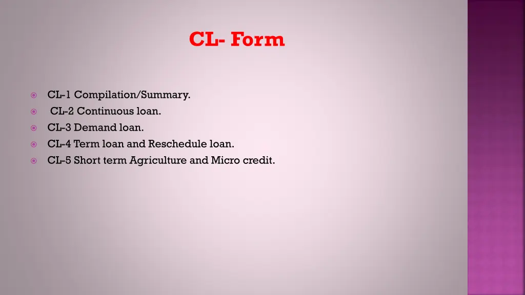 cl form