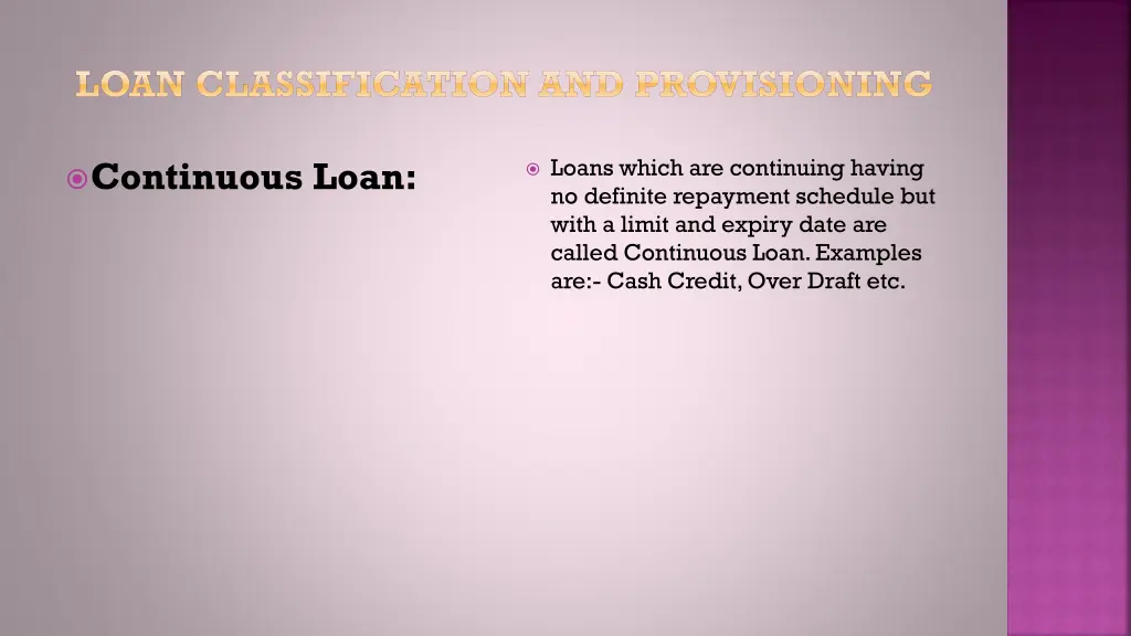 loan classification and provisioning 5