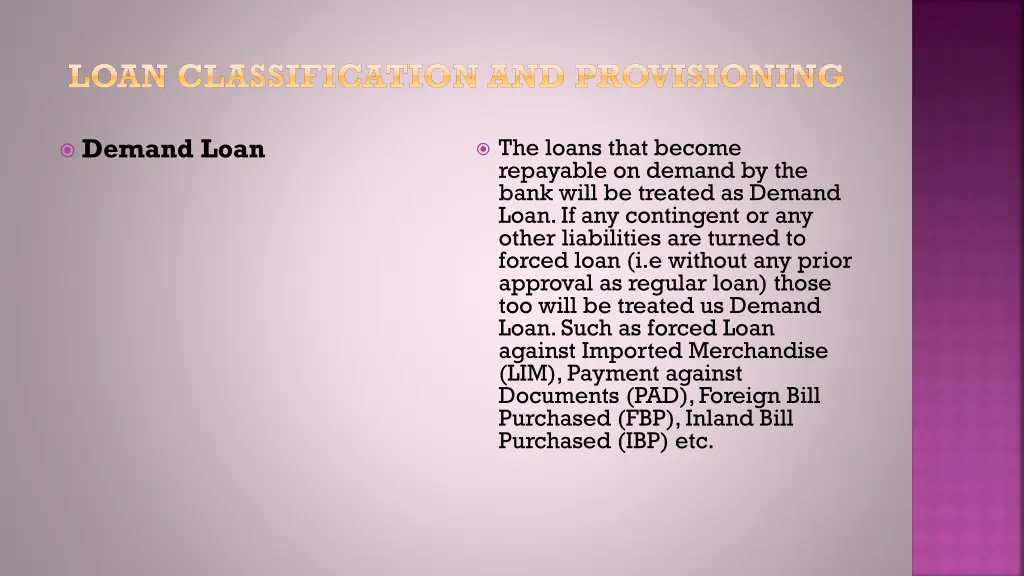 loan classification and provisioning 6