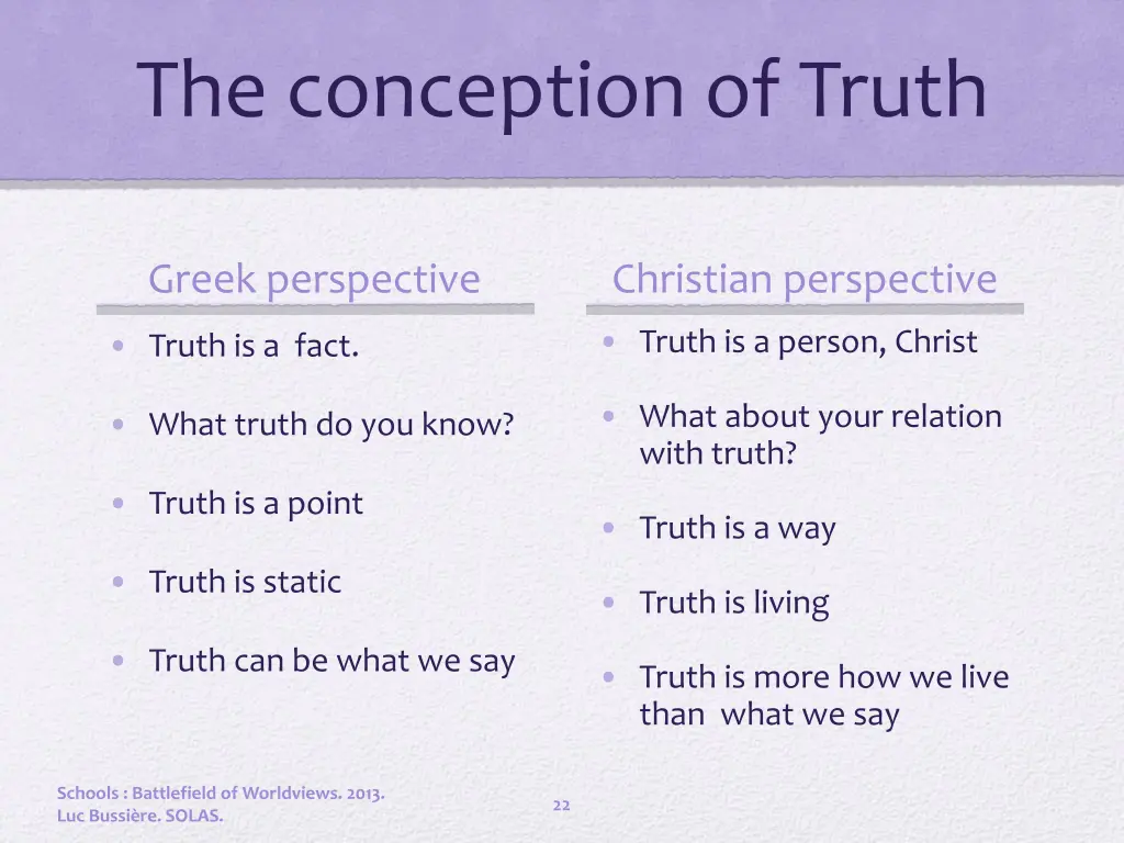 the conception of truth
