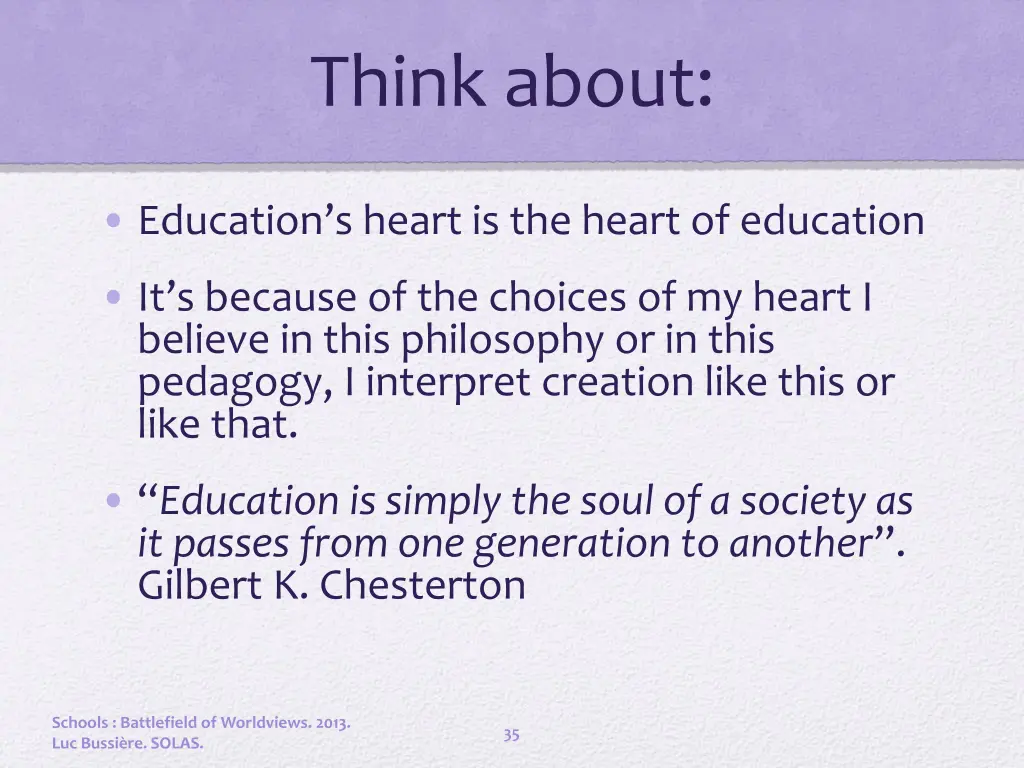think about