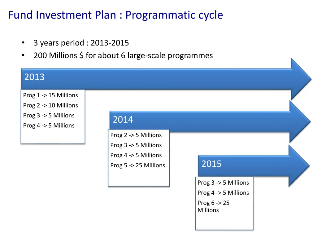 fund investment plan programmatic cycle
