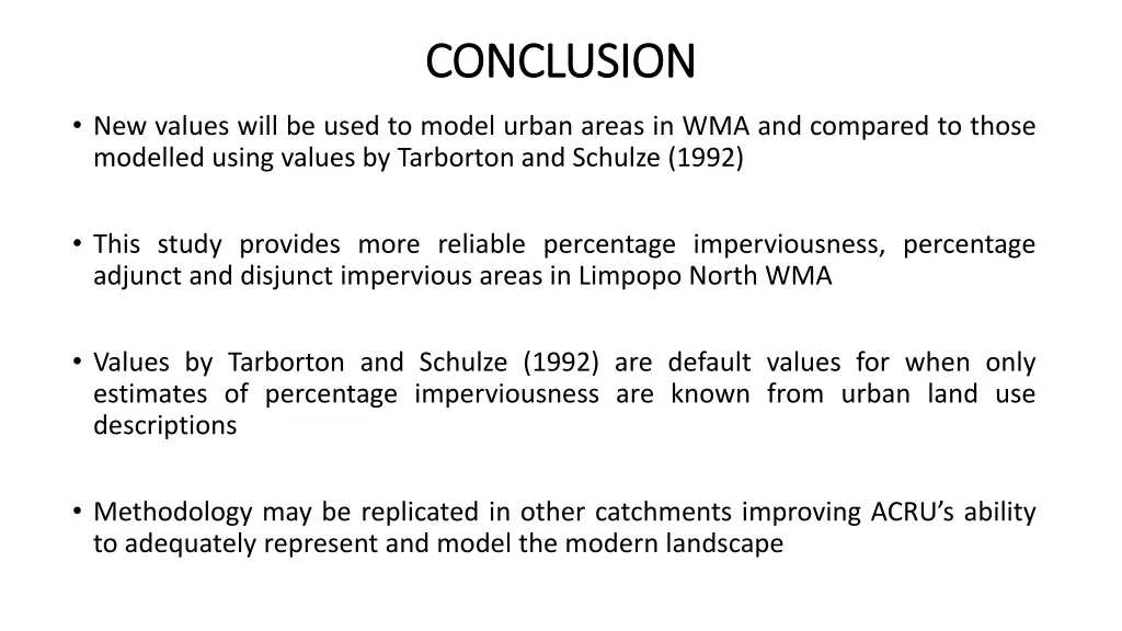conclusion conclusion