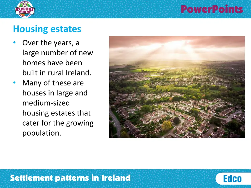 housing estates over the years a large number