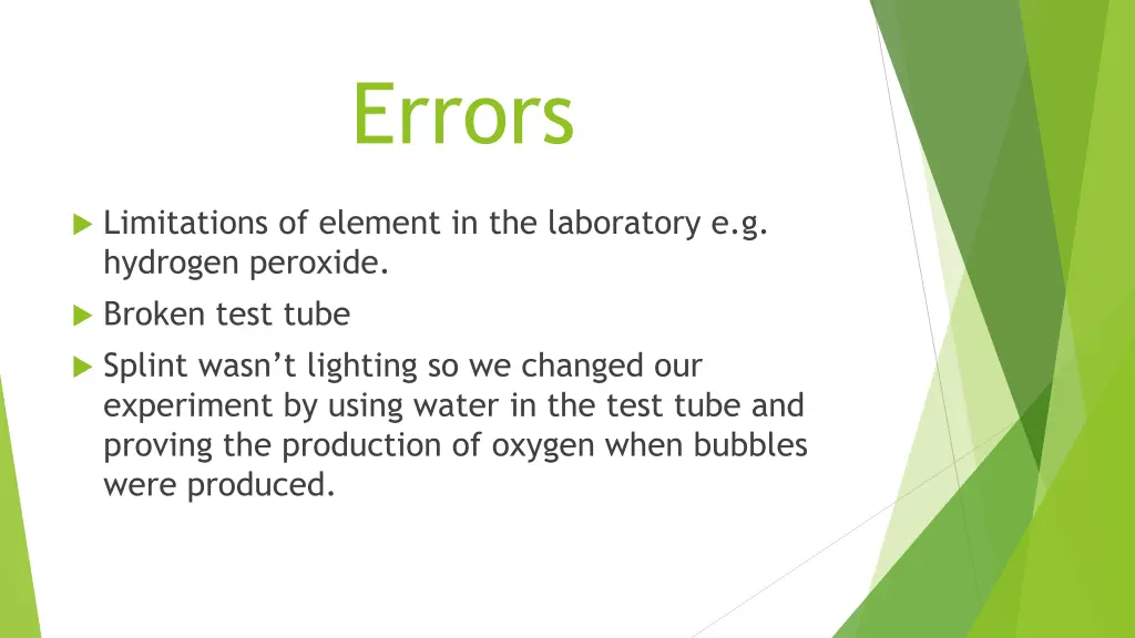 errors