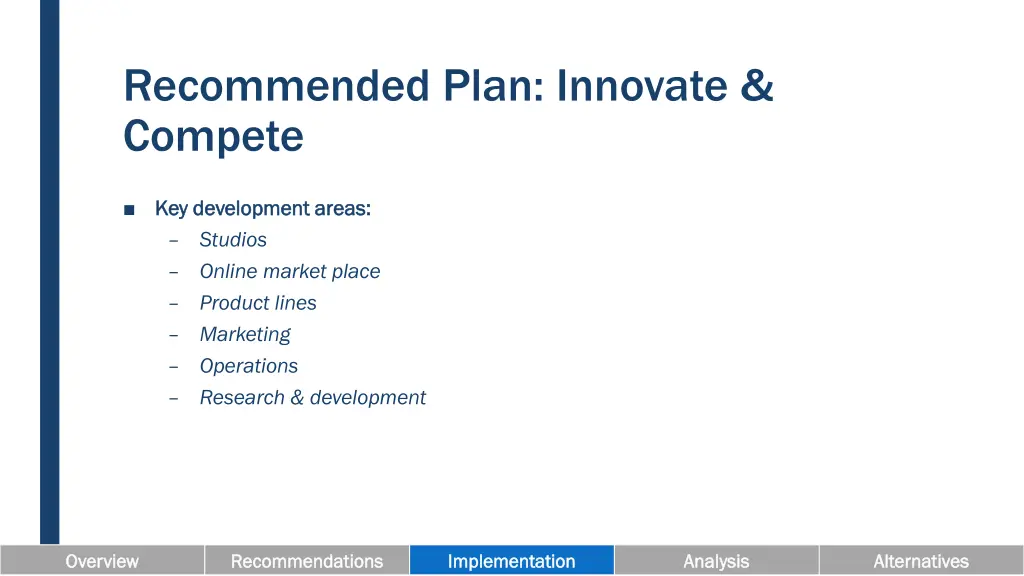 recommended plan innovate compete