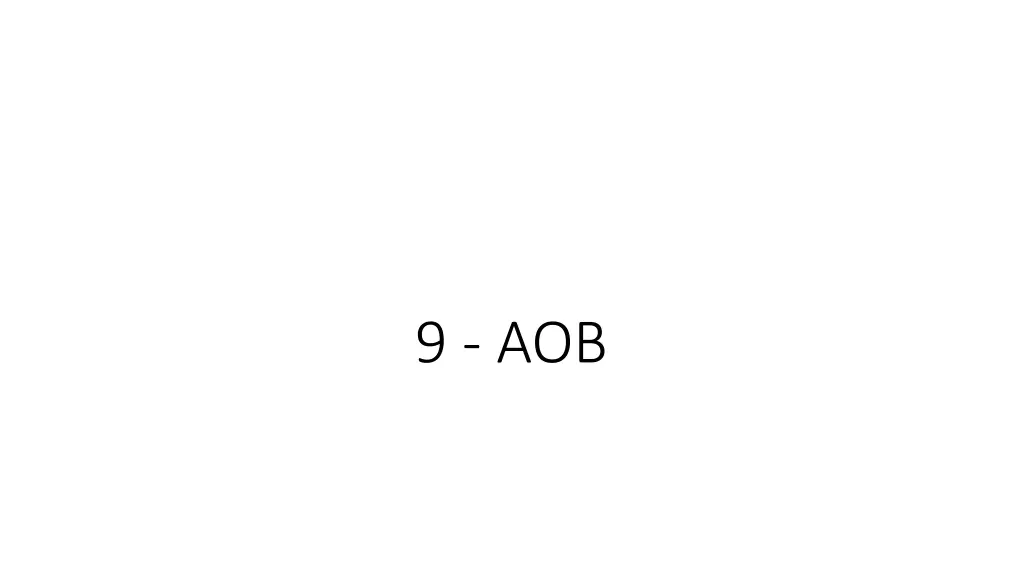 9 aob
