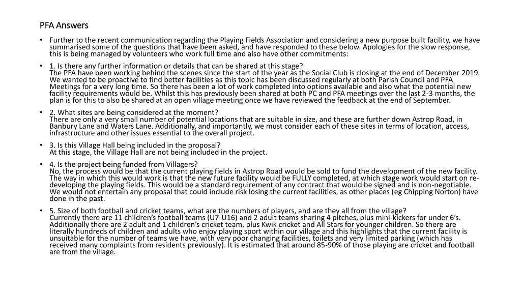pfa answers pfa answers