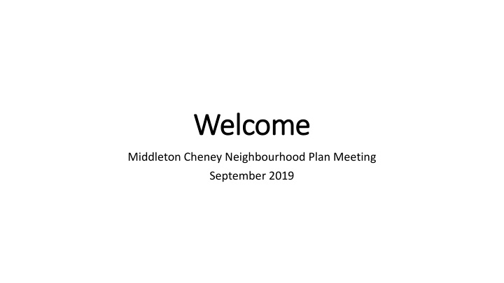 welcome welcome