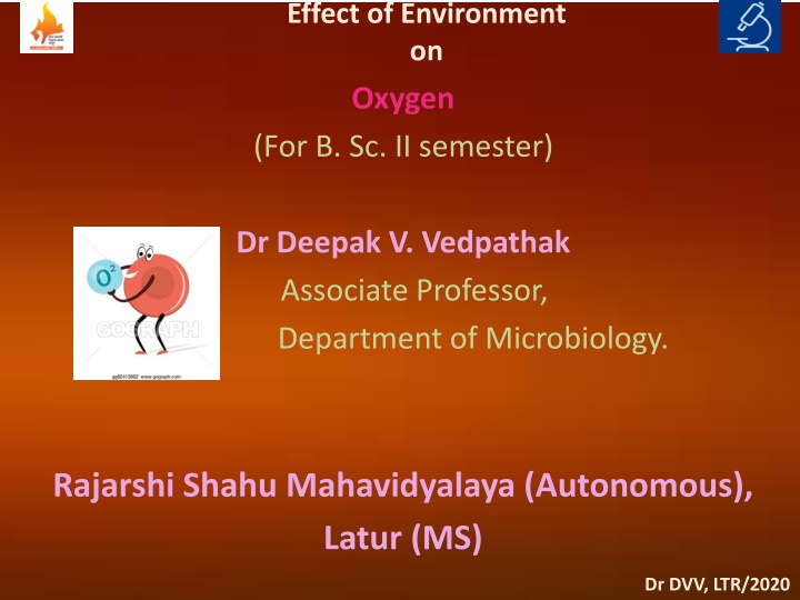 effect of environment on bacterial growth oxygen