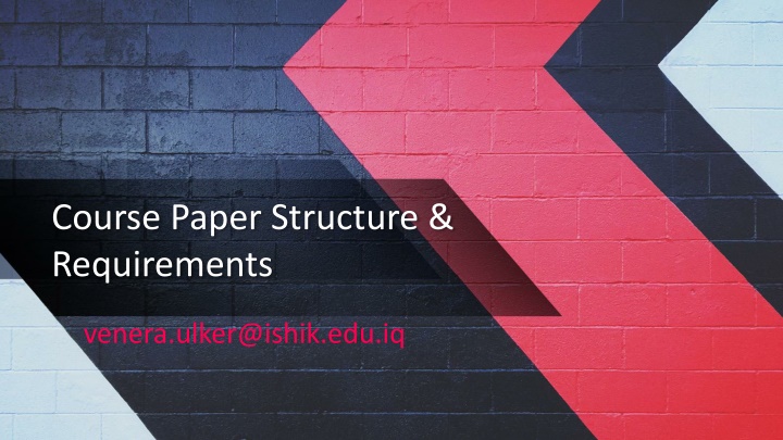 course paper structure requirements