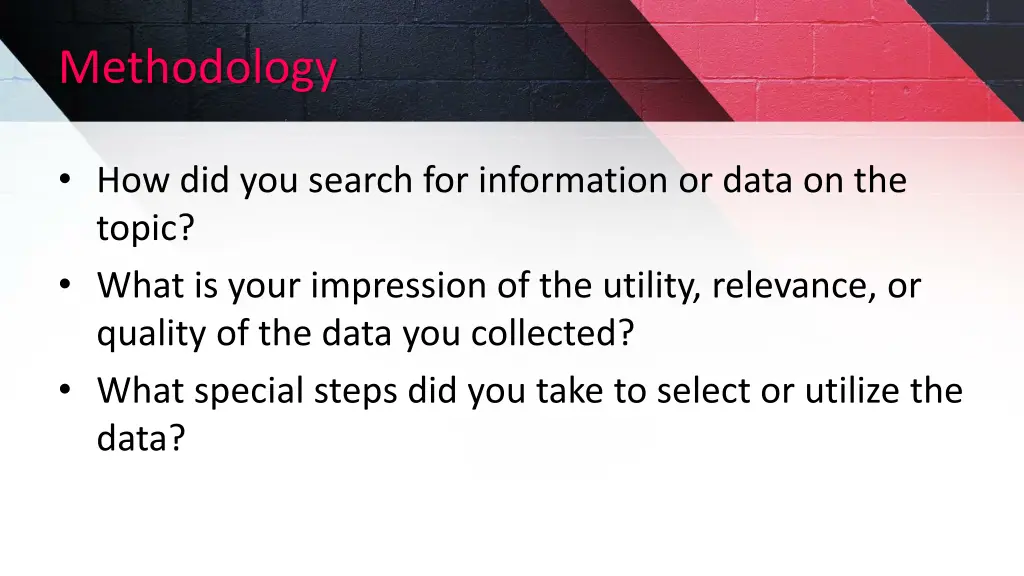methodology