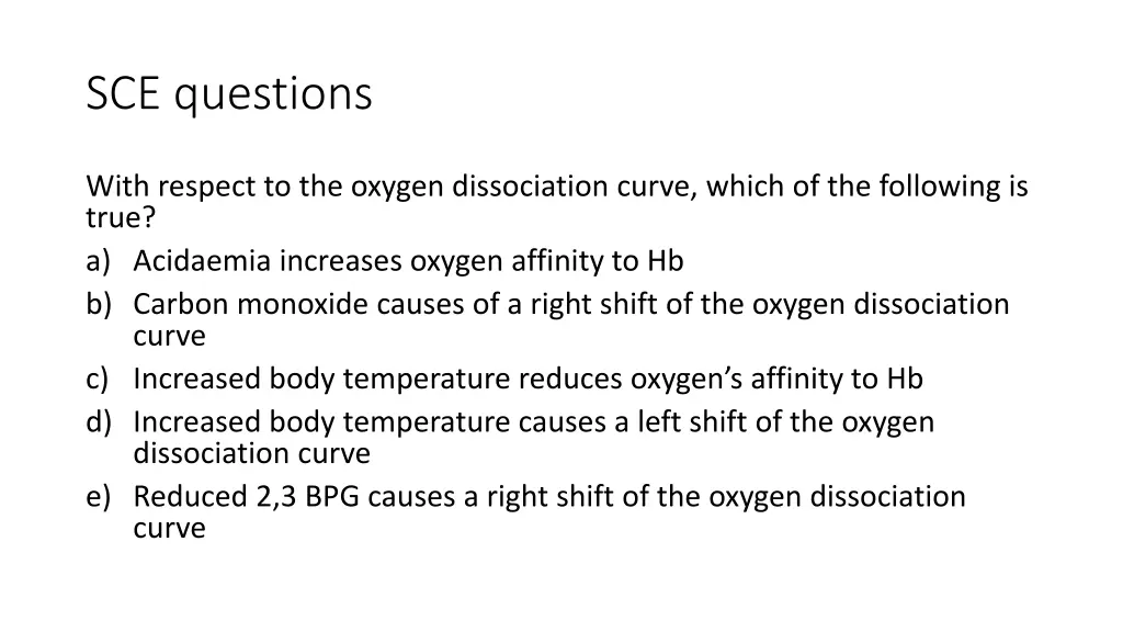 sce questions