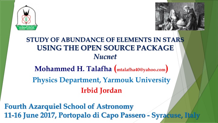 study of abundance of elements in stars using