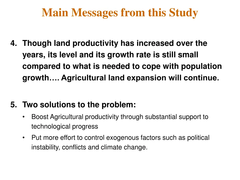 main messages from this study 1