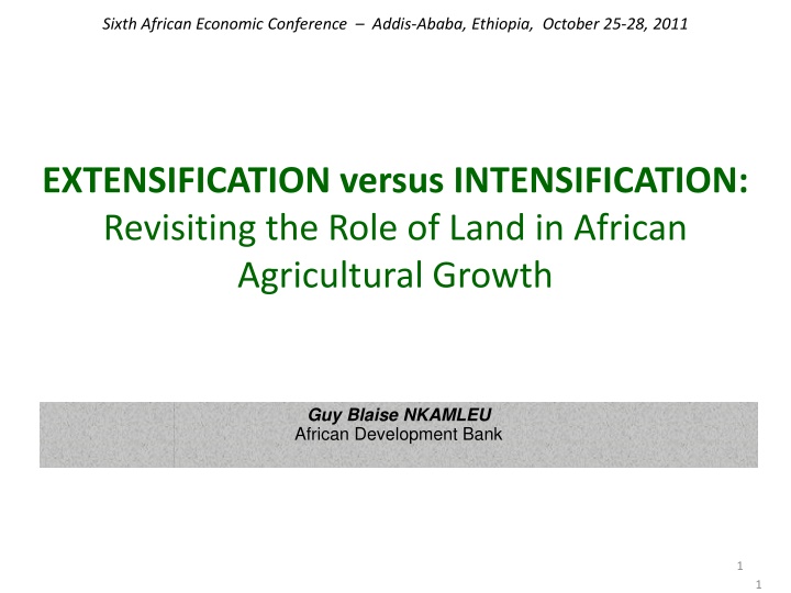sixth african economic conference addis ababa